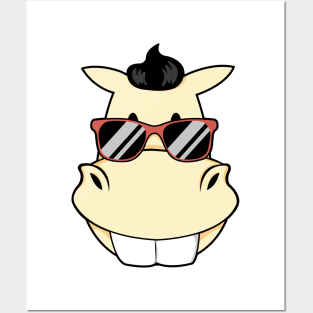 Horse with Sunglasses Posters and Art